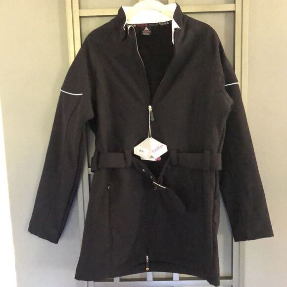 NWT Bolle Black and white belted jacket. Size out - Picture 2 of 11